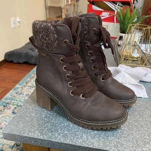 Roxy Heeled Combat Boot